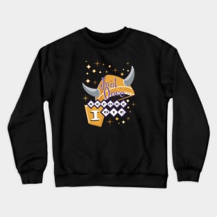 Minnesota Vikings Fans - Just Once Before I Die: Retro Look Crewneck Sweatshirt